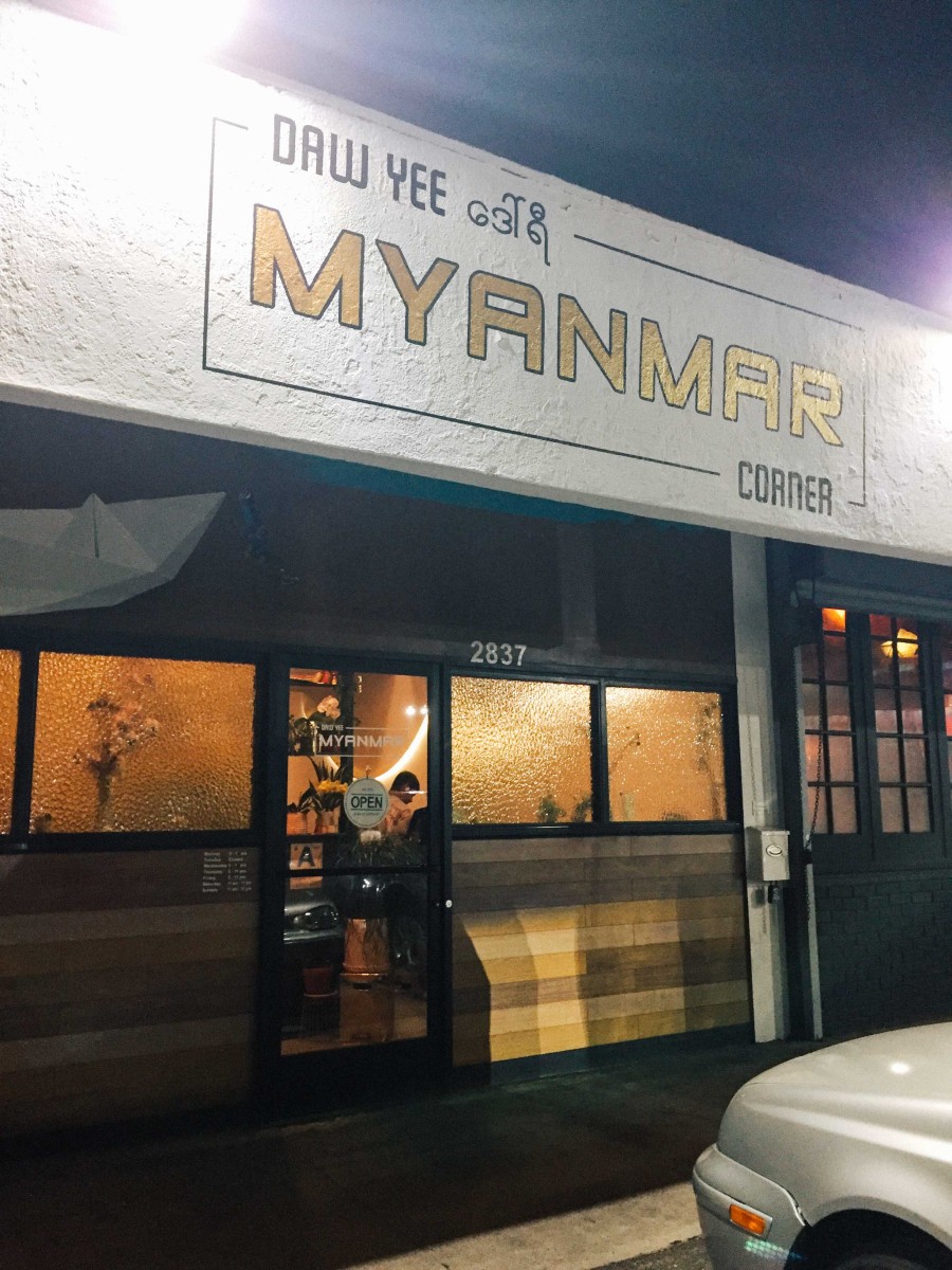 Dinner at Daw Yee Myanmar Corner Los Angeles | Carla Gabriel Garcia