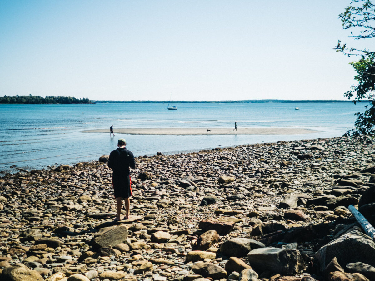 Looking south at Ducktrap beach | Photography by Carla Gabriel Garcia