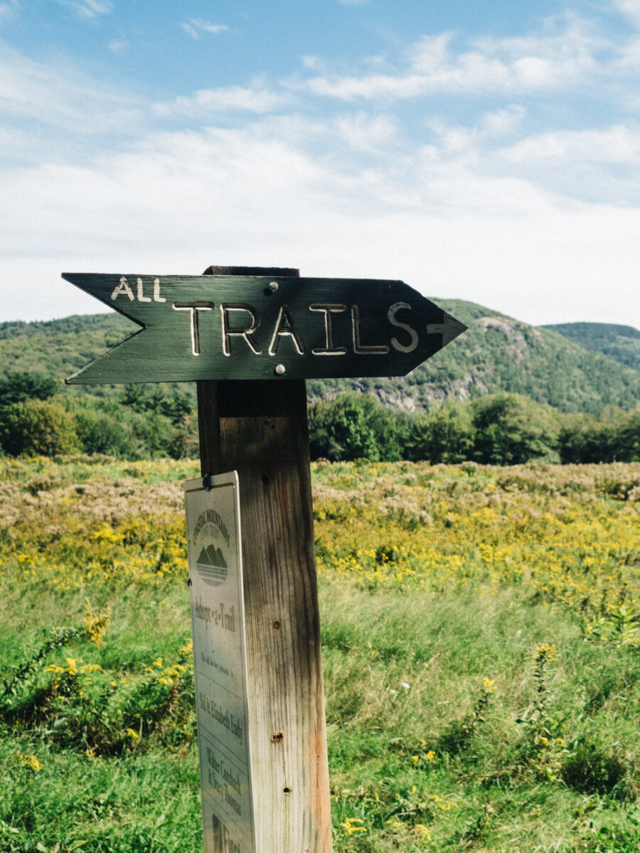 All Trails sign | Fernald's Neck Preserve | Maine | Carla Gabriel Garcia