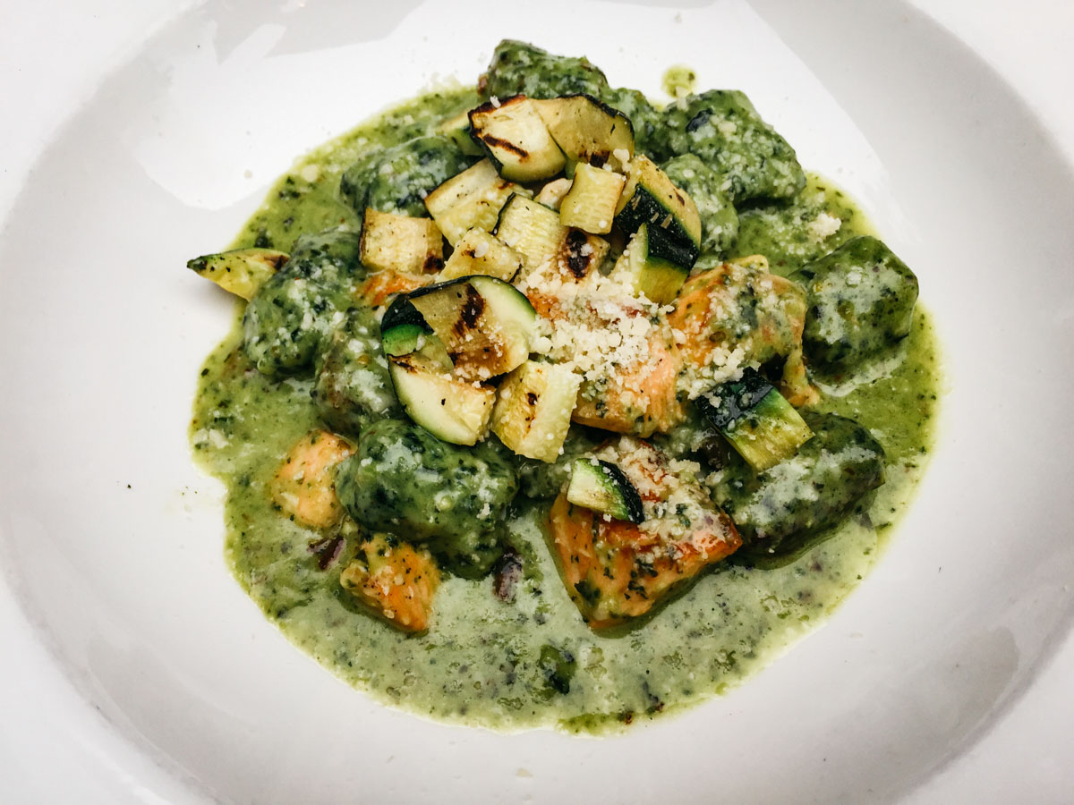 Gnocchi con salmone at Basil Seasonal Dining Restaurant | Carmel, California | Carla Gabriel Garcia