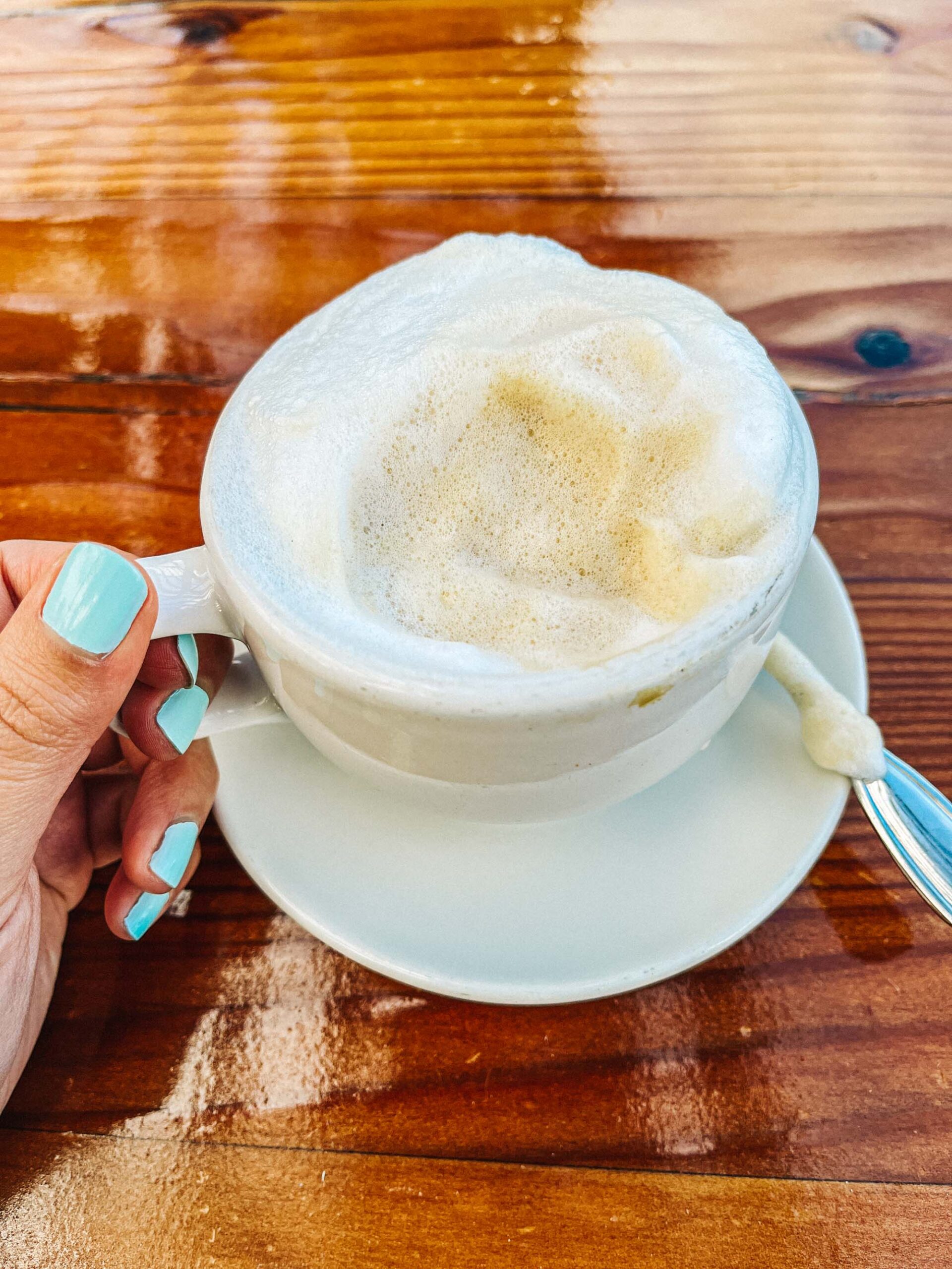 Foamy Cappuccino at Nepenthe Big Sur | Photography by Carla Gabriel Garcia