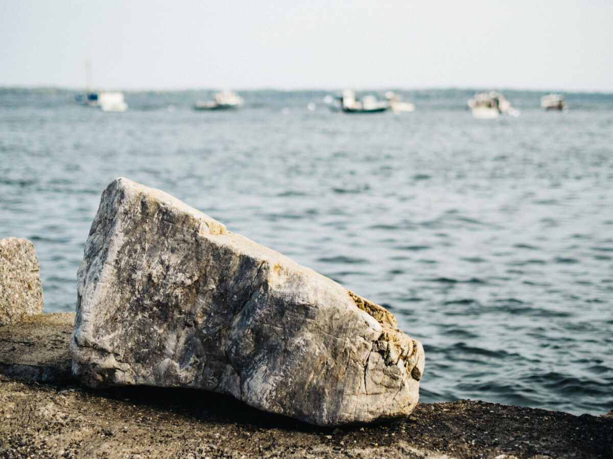 Rock and Boats | Lincolnville, Maine | Fine Art Travel Photography by Carla Gabriel Garcia