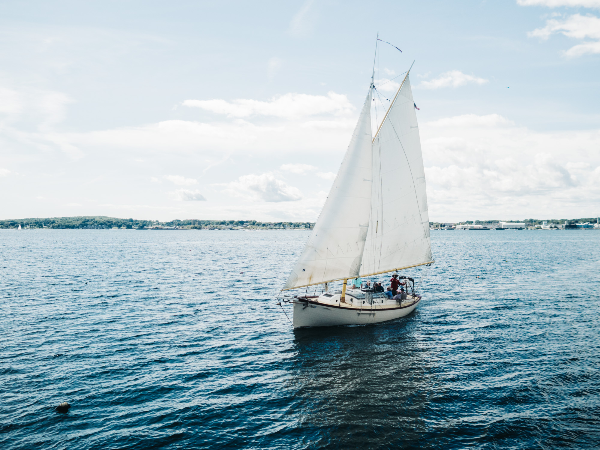 Sailing around Rockland Breakwater Lighthouse Trail | Photography by Carla Gabriel Garcia