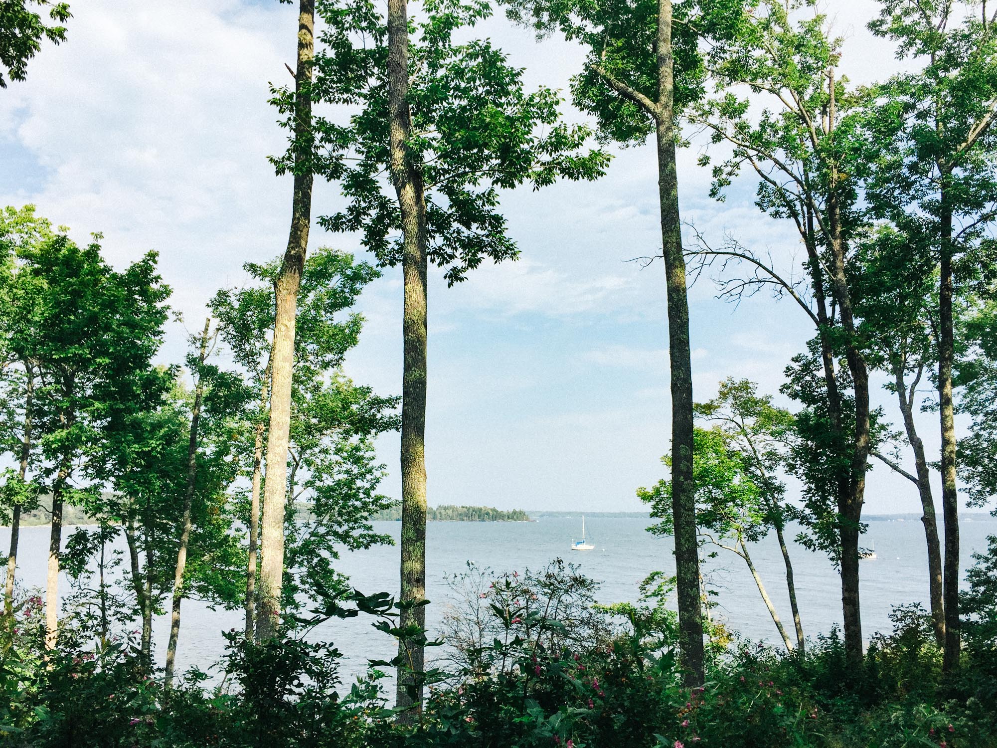 Sailboat View | Lincolnville, Maine | Photography by Carla Gabriel Garcia